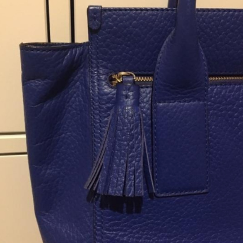 GORGEOUS Kate Spade Blue Leather Tote Bag! - Picture 6 of 8